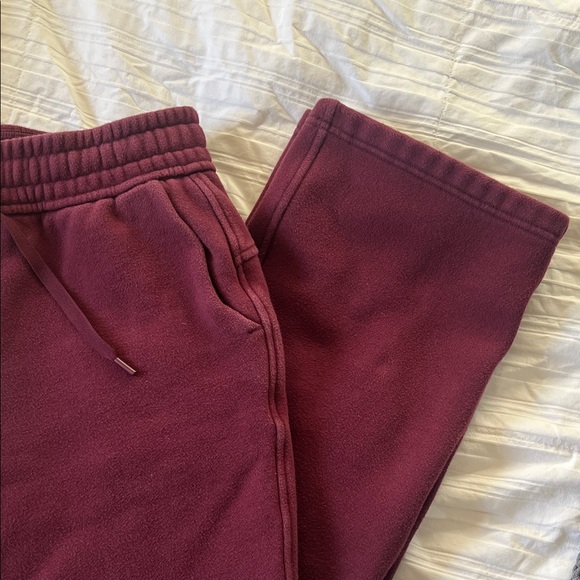 CRZ Yoga Maroon Fleece Sweatpants - Picture 2 of 10